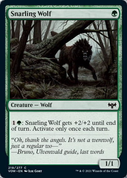 Snarling Wolf (Innistrad: Crimson Vow) Near Mint