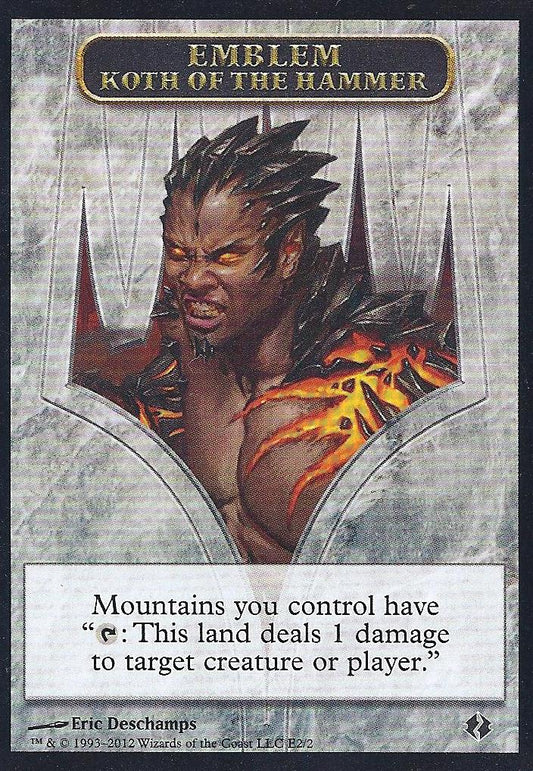 Emblem Koth the Hammer (Duel Decks: Venser vs Koth) Near Mint