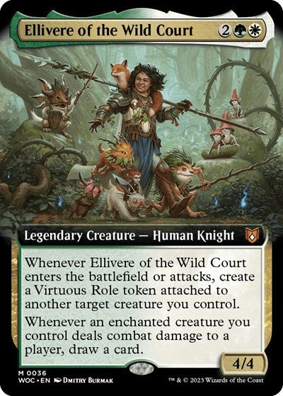 Ellivere of the Wild Court (Extended Art) (Commander: Wilds of Eldraine) Near Mint Foil