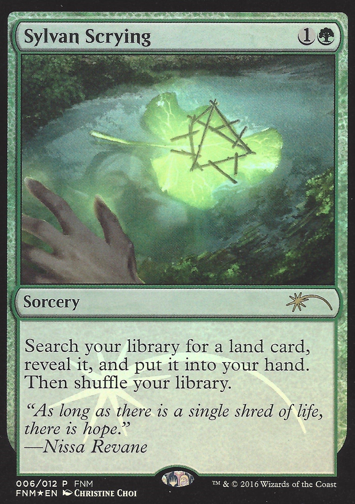 Sylvan Scrying (FNM) (Promotional Cards) Near Mint