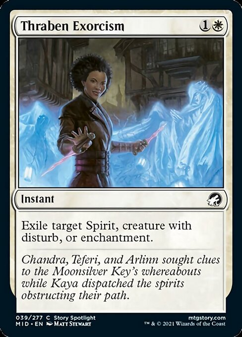 Thraben Exorcism (Innistrad: Midnight Hunt) Near Mint Foil
