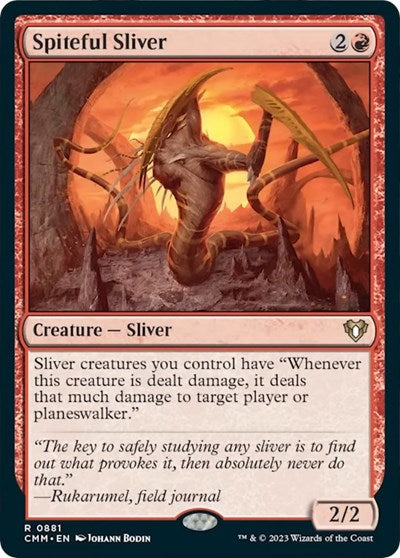 Spiteful Sliver (Commander Masters) Near Mint