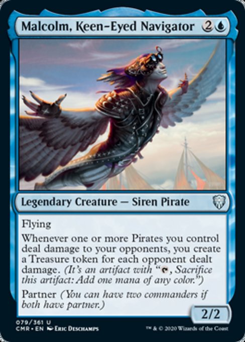 Malcolm, Keen-Eyed Navigator (Commander Legends) Near Mint
