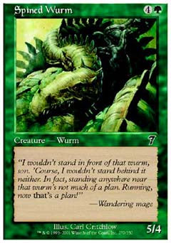 Spined Wurm (7th Edition) Near Mint Foil