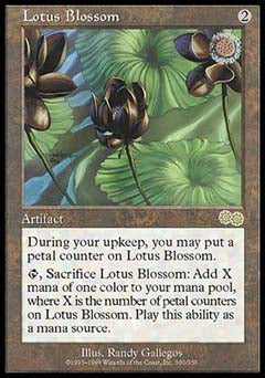 Lotus Blossom (Urza's Saga) Light Play