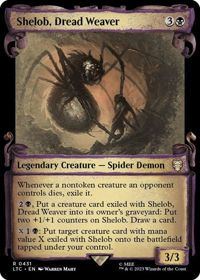 Shelob, Dread Weaver (Showcase Scrolls) (Commander: The Lord of the Rings: Tales of Middle-earth) Near Mint