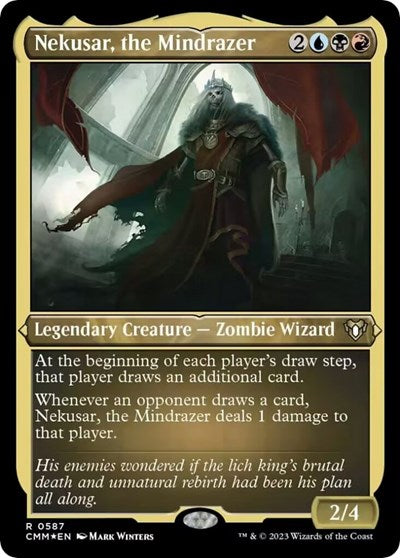 Nekusar, the Mindrazer (Foil Etched) (Commander Masters) Near Mint