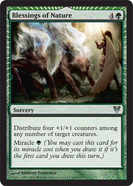 Blessings of Nature (Avacyn Restored) Near Mint Foil