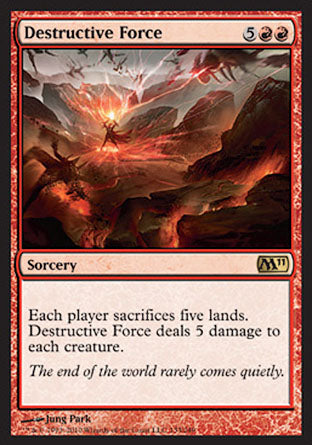 Destructive Force (Magic 2011 Core Set) Light Play