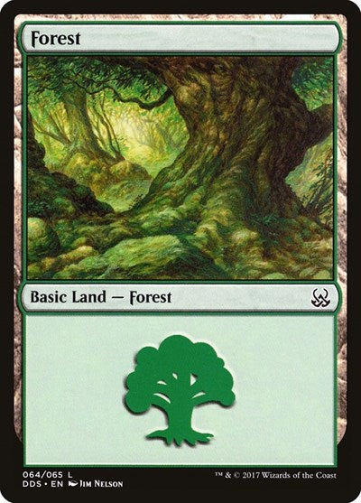 Forest (64) (Duel Decks: Mind vs Might) Near Mint