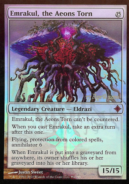 Emrakul, the Aeons Torn (ROE Prerelease Card) (Promotional Cards) Near Mint Foil