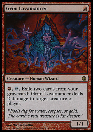 Grim Lavamancer (Premium Deck Series: Fire and Lightning) Near Mint Foil