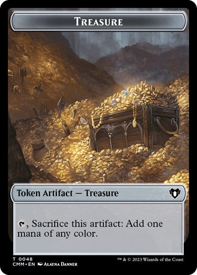 Treasure / Goblin Double-Sided Token (Commander Masters) Near Mint