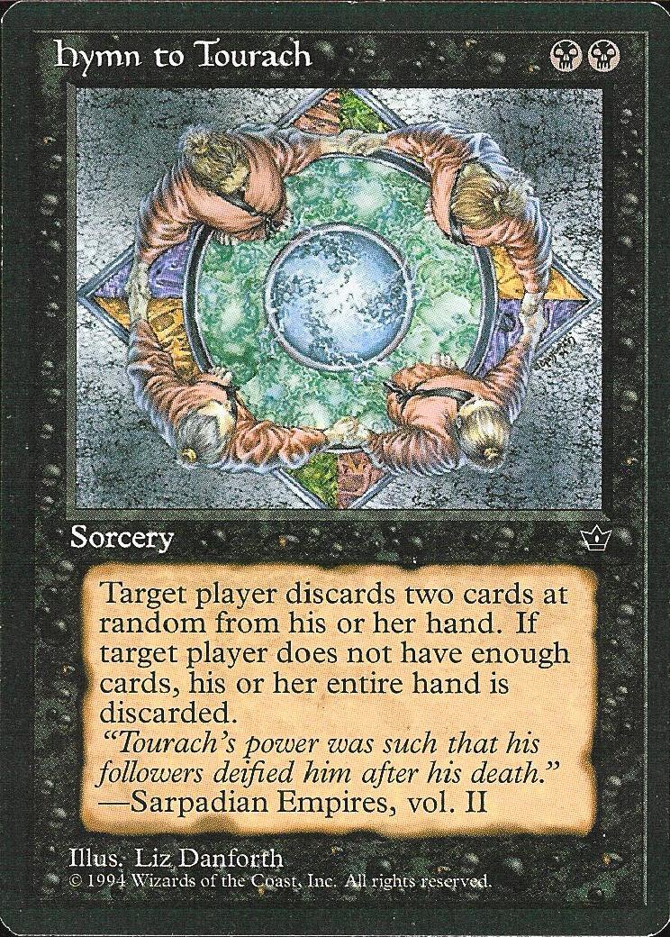 Hymn to Tourach (1) (Fallen Empires) Light Play