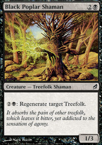 Black Poplar Shaman (Lorwyn) Light Play Foil