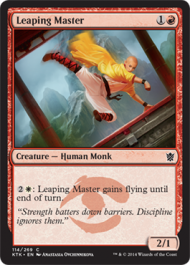 Leaping Master (Khans of Tarkir) Near Mint Foil