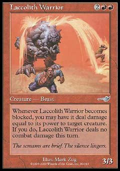 Laccolith Warrior (Nemesis) Near Mint Foil