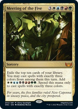 Meeting of the Five (Streets of New Capenna) Near Mint Foil