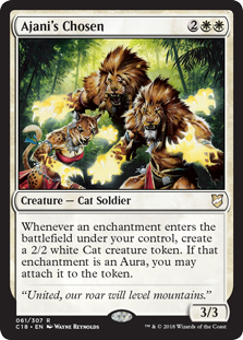 Ajani's Chosen (Commander 2018) Near Mint