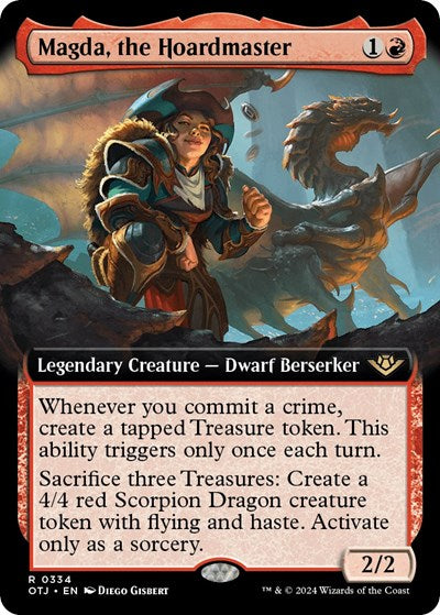 Magda, the Hoardmaster (Extended Art) (Outlaws of Thunder Junction) Near Mint