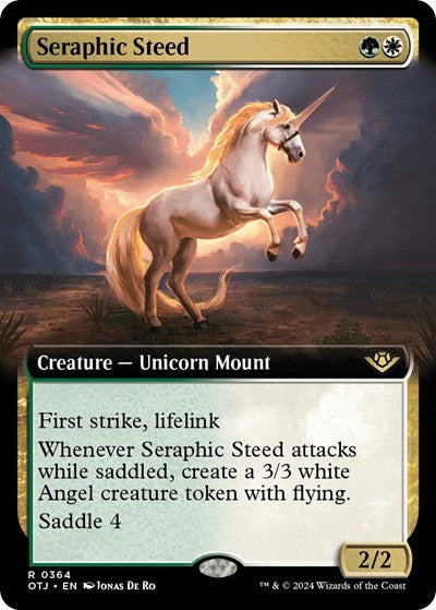 Seraphic Steed (Extended Art) (Outlaws of Thunder Junction) Near Mint