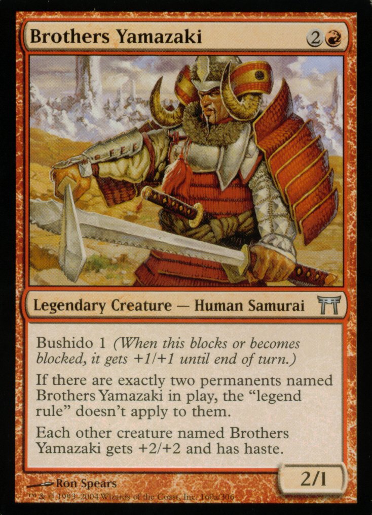 Brothers Yamazaki (A) (Champions of Kamigawa) Near Mint Foil