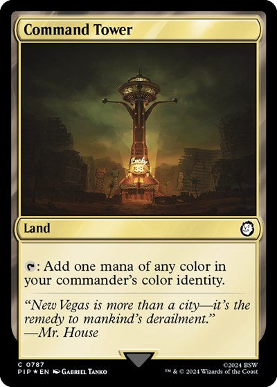 Command Tower (Surge Foil) (Universes Beyond: Fallout) Near Mint