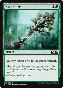Naturalize (Magic 2019 Core Set) Near Mint