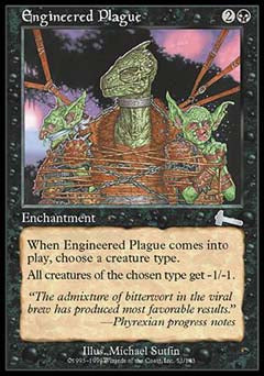 Engineered Plague (Urza's Legacy) Near Mint Foil