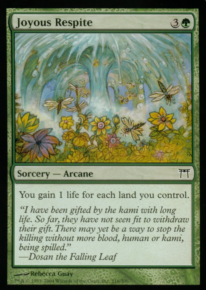 Joyous Respite (Champions of Kamigawa) Near Mint Foil
