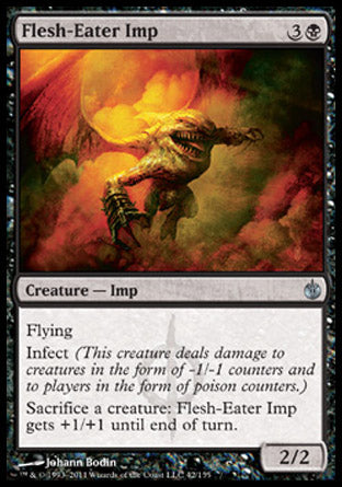 Flesh-Eater Imp (Mirrodin Besieged) Near Mint Foil