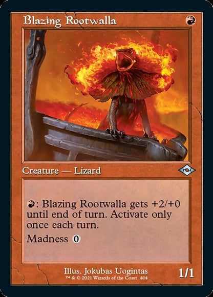 Blazing Rootwalla (Retro Frame) (Modern Horizons 2) Near Mint Etched Foil