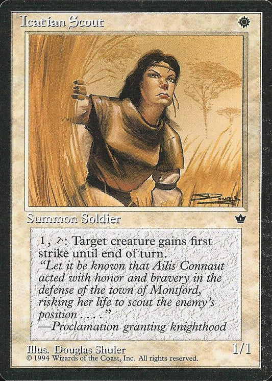 Icatian Scout (4) (Fallen Empires) Near Mint