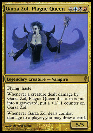 Garza Zol, Plague Queen (Coldsnap) Light Play Foil