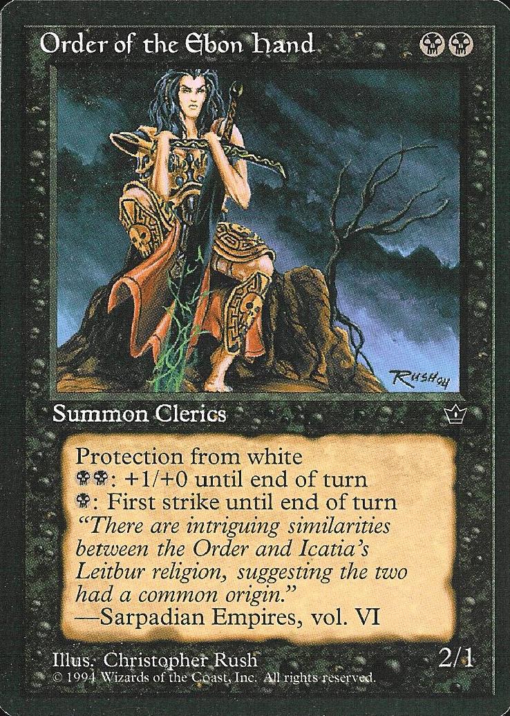 Order of the Ebon Hand (2) (Fallen Empires) Light Play
