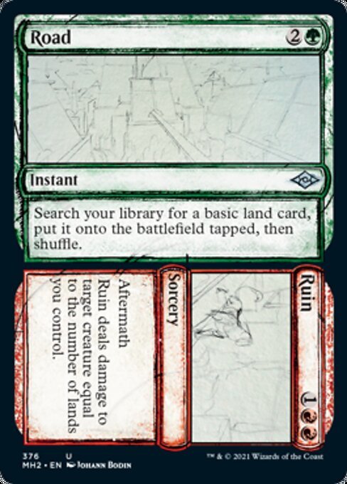 Road / Ruin (Showcase) (Modern Horizons 2) Near Mint Foil