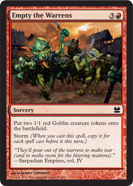 Empty the Warrens (Modern Masters) Near Mint Foil