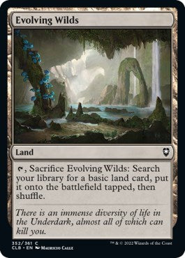Evolving Wilds (Commander Legends: Battle for Baldur's Gate) Near Mint