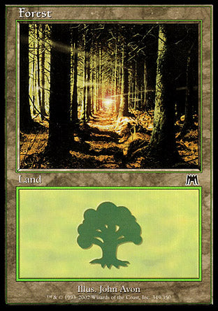 Forest (349) (Onslaught) Light Play