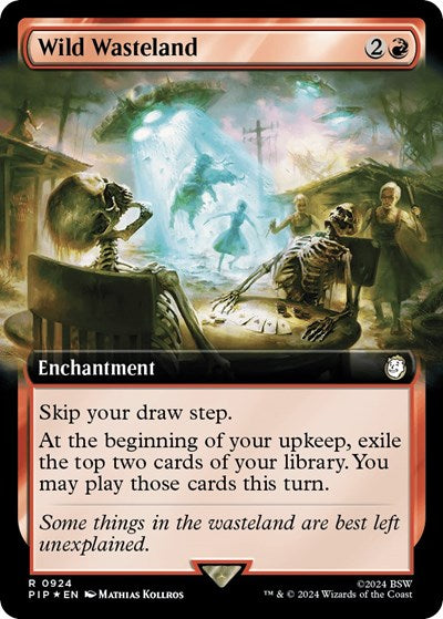 Wild Wasteland (Extended Art) (Surge Foil) (Universes Beyond: Fallout) Near Mint