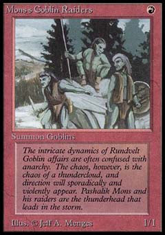Mons's Goblin Raiders (Alpha) Light Play