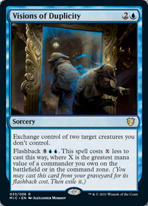 Visions of Duplicity (Commander 2021 Midnight Hunt) Near Mint