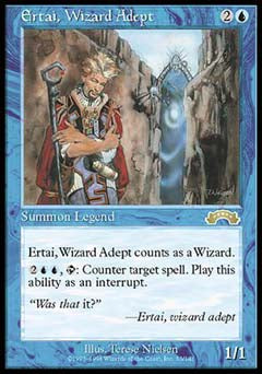 Ertai, Wizard Adept (Exodus) Light Play