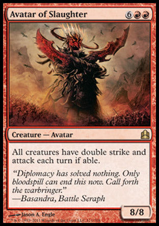 Avatar of Slaughter (Commander) Light Play