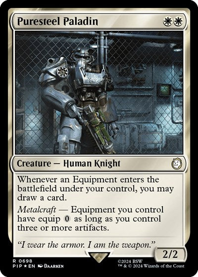 Puresteel Paladin (Surge Foil) (Universes Beyond: Fallout) Near Mint