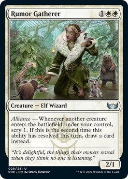 Rumor Gatherer (Streets of New Capenna) Near Mint Foil