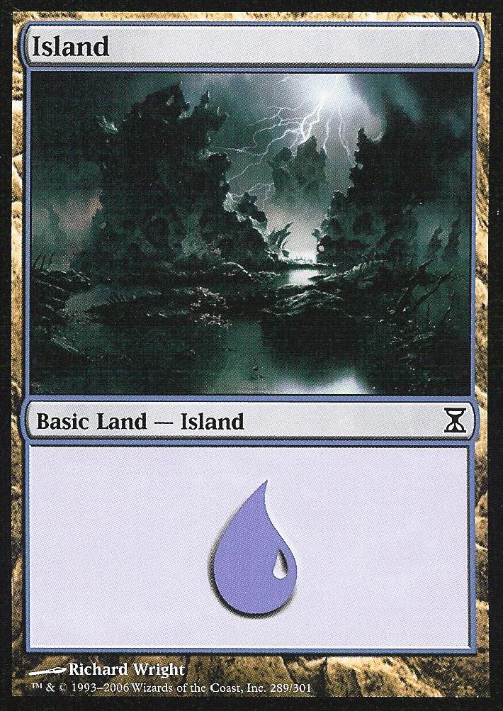 Island (289) (Time Spiral) Near Mint Foil