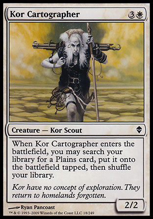 Kor Cartographer (Zendikar) Near Mint