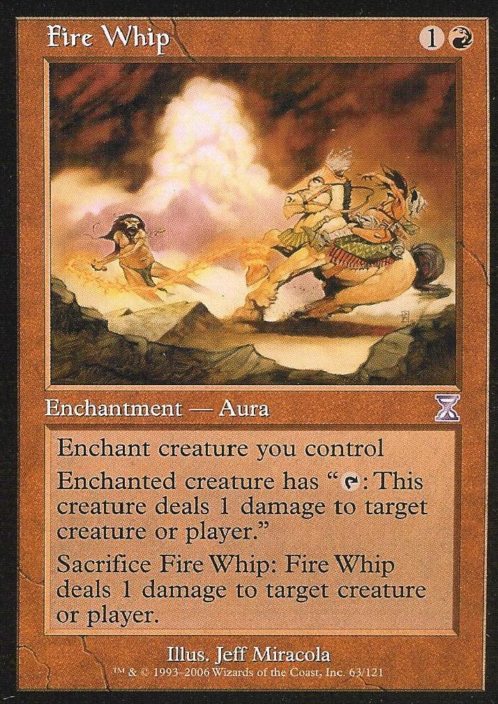 Fire Whip (Time Spiral Time Shifted) Near Mint Spanish
