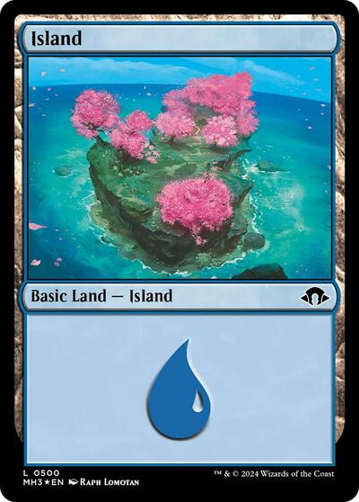 Island (0500) (Ripple Foil) (Modern Horizons 3) Near Mint